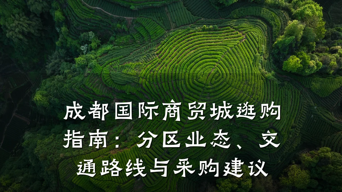 成都国际商贸城逛购指南：分区业态、交通路线与采购建议