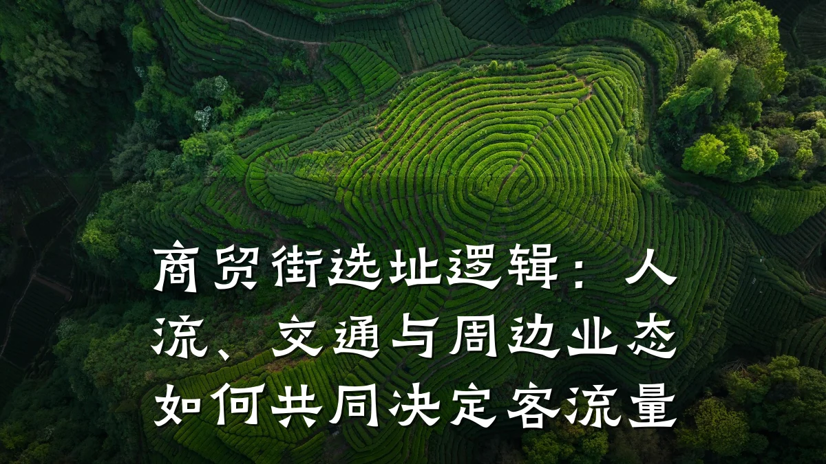 商贸街选址逻辑:人流、交通与周边业态如何共同决定客流量