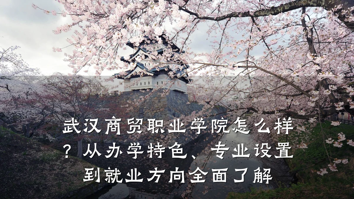 武汉商贸职业学院怎么样?从办学特色、专业设置到就业方向全面了解