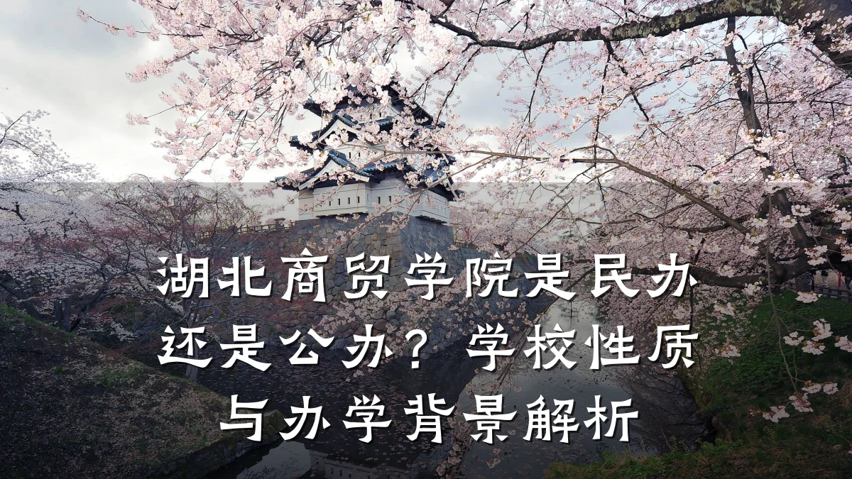 湖北商贸学院是民办还是公办?学校性质与办学背景解析