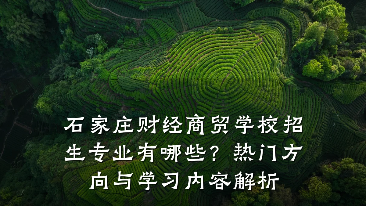 石家庄财经商贸学校招生专业有哪些?热门方向与学习内容解析