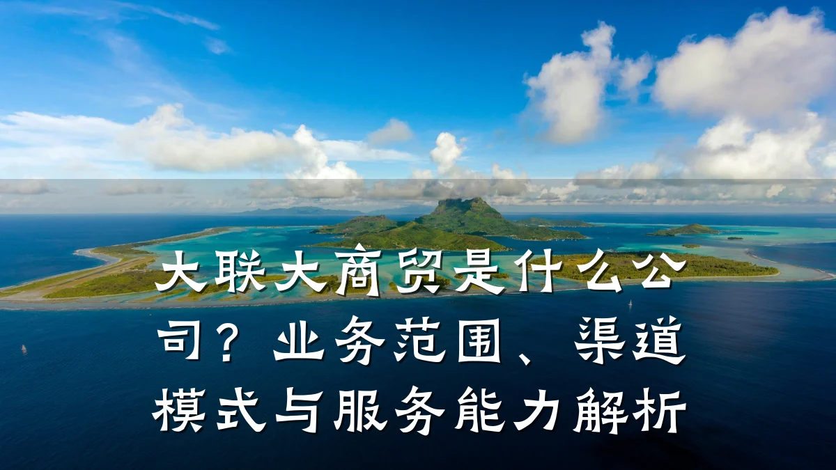 大联大商贸是什么公司?业务范围、渠道模式与服务能力解析