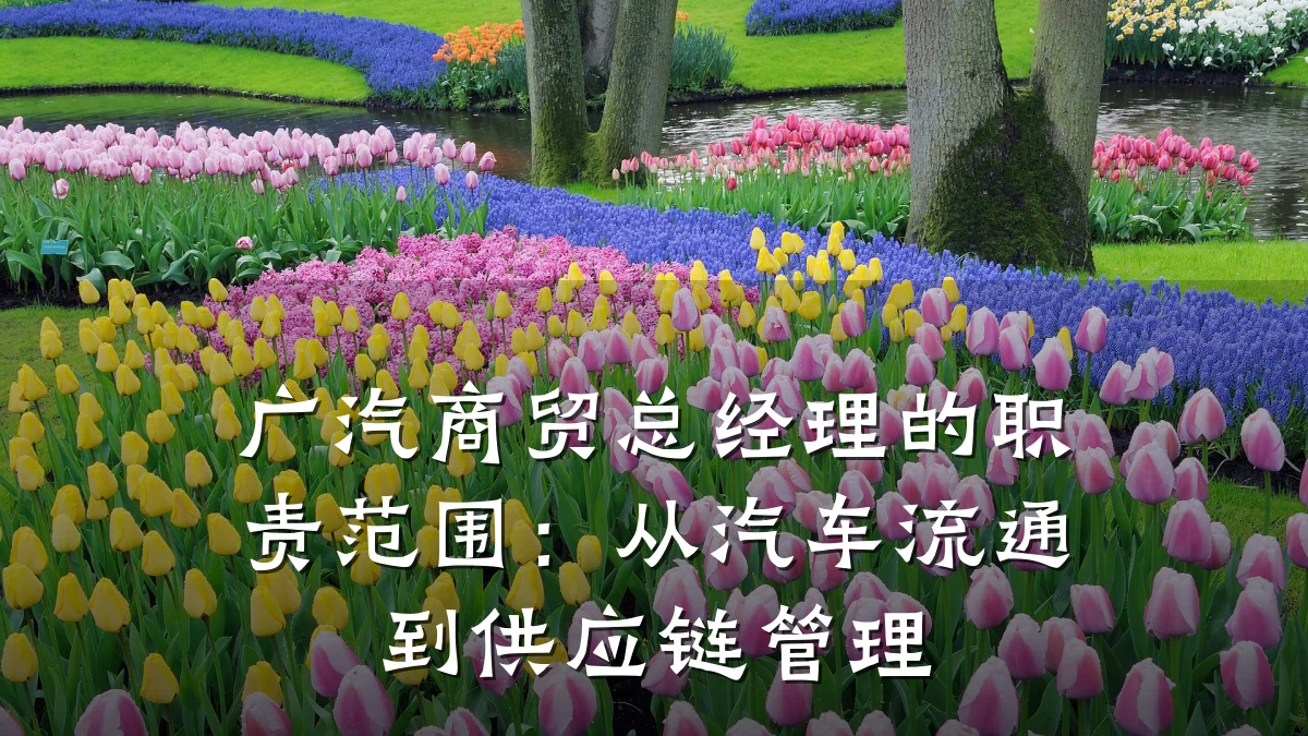 广汽商贸总经理的职责范围:从汽车流通到供应链管理