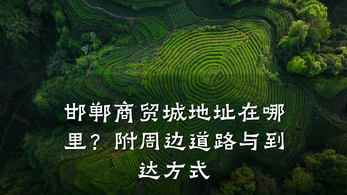 邯郸商贸城地址在哪里?附周边道路与到达方式