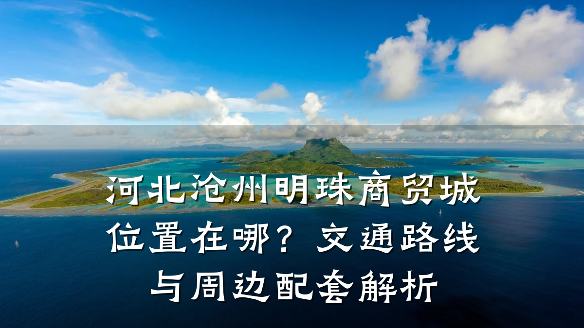 河北沧州明珠商贸城位置在哪?交通路线与周边配套解析