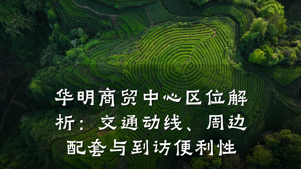 华明商贸中心区位解析:交通动线、周边配套与到访便利性
