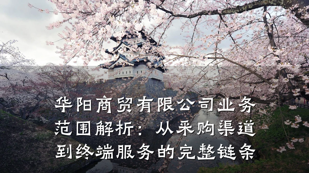 华阳商贸有限公司业务范围解析:从采购渠道到终端服务的完整链条