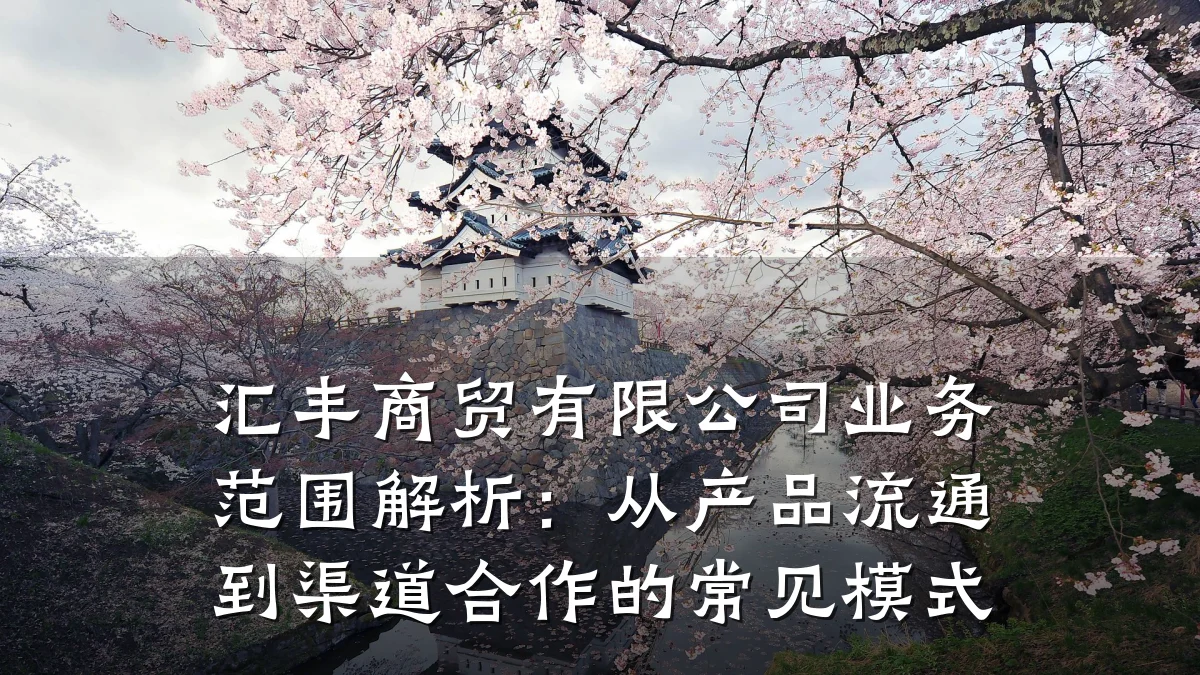 汇丰商贸有限公司业务范围解析:从产品流通到渠道合作的常见模式
