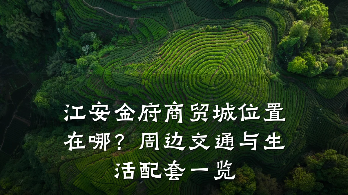 江安金府商贸城位置在哪？周边交通与生活配套一览