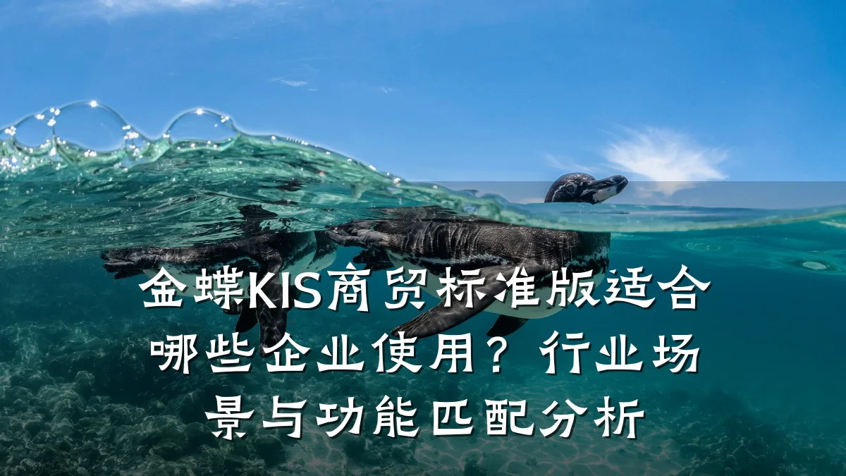 金蝶KIS商贸标准版适合哪些企业使用?行业场景与功能匹配分析