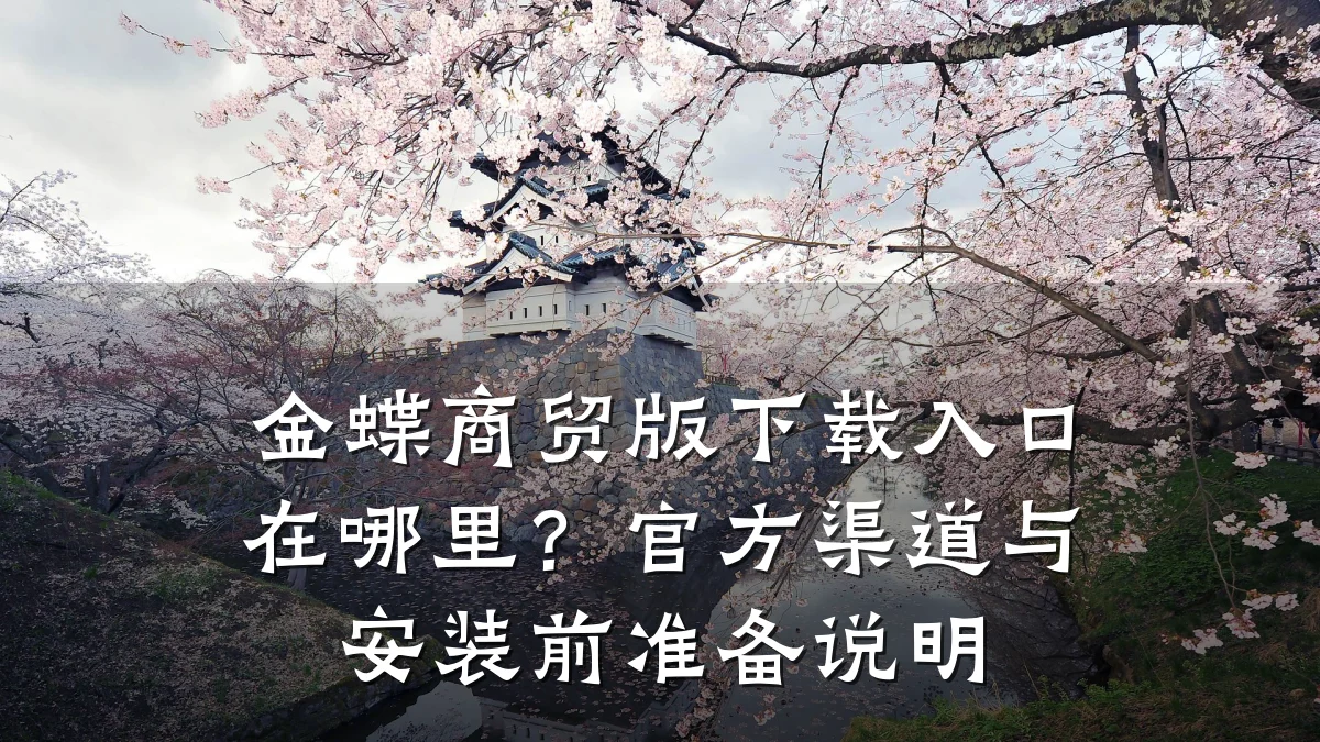 金蝶商贸版下载入口在哪里?官方渠道与安装前准备说明