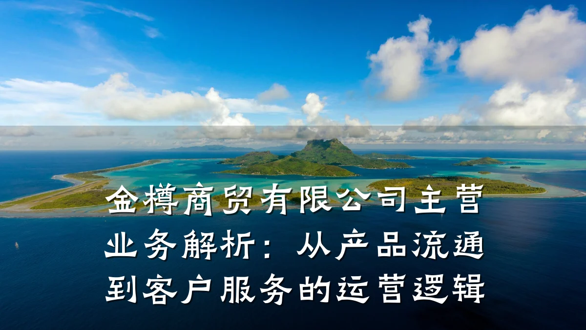 金樽商贸有限公司主营业务解析：从产品流通到客户服务的运营逻辑