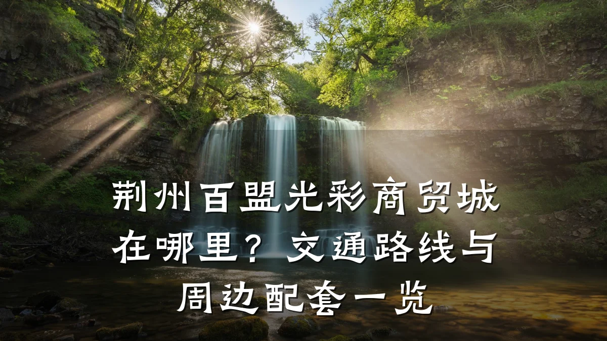 荆州百盟光彩商贸城在哪里?交通路线与周边配套一览