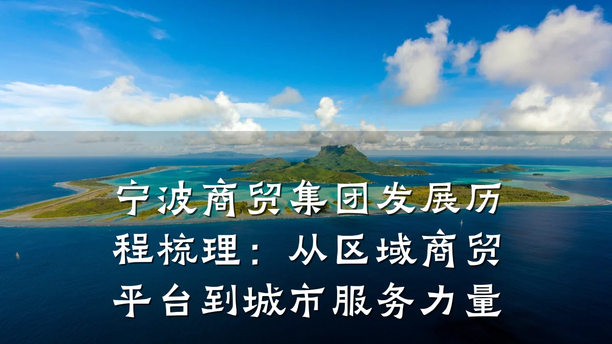 宁波商贸集团发展历程梳理:从区域商贸平台到城市服务力量