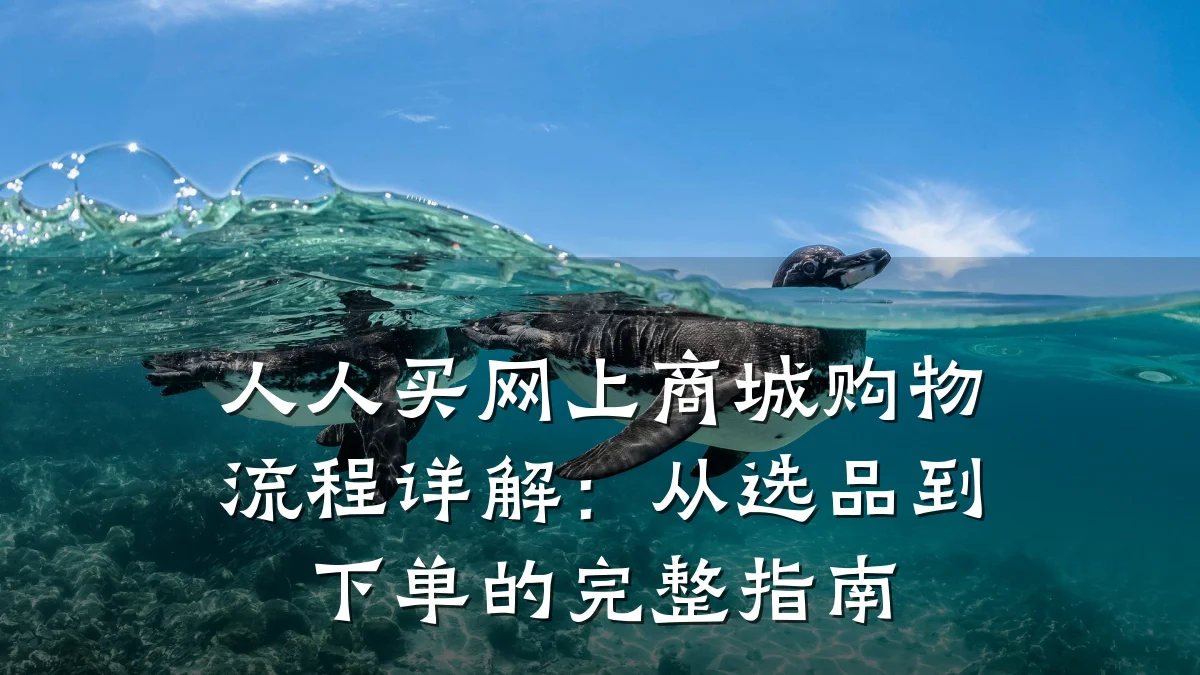 人人买网上商城购物流程详解：从选品到下单的完整指南