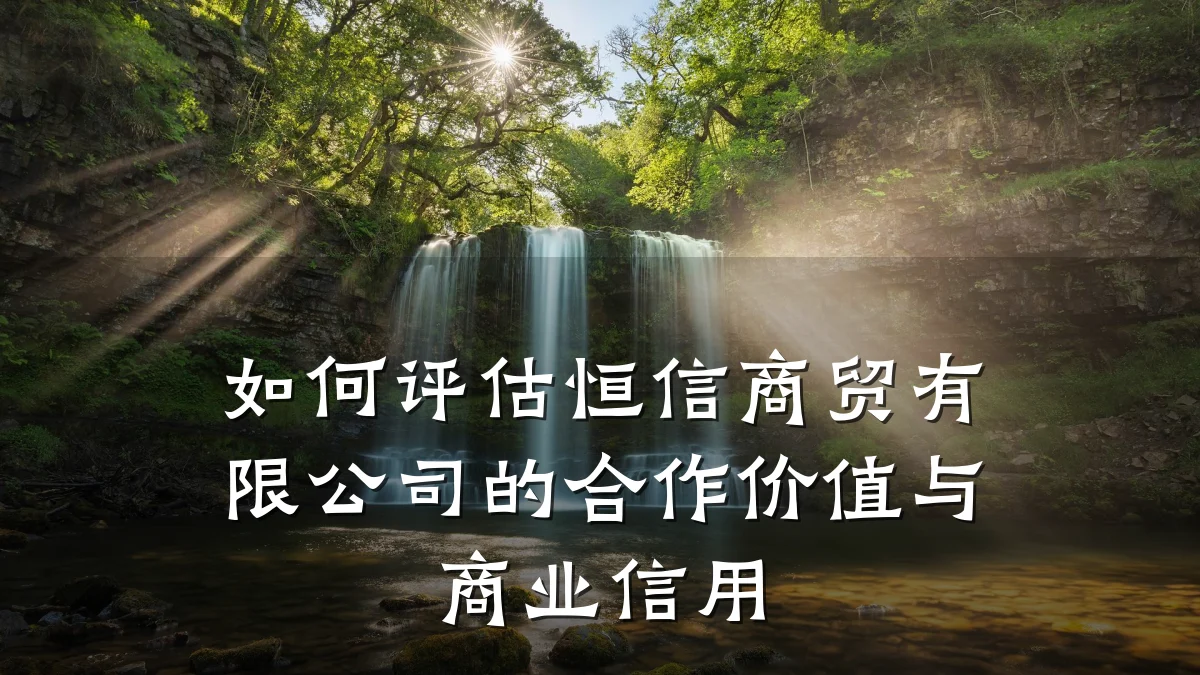 如何评估恒信商贸有限公司的合作价值与商业信用