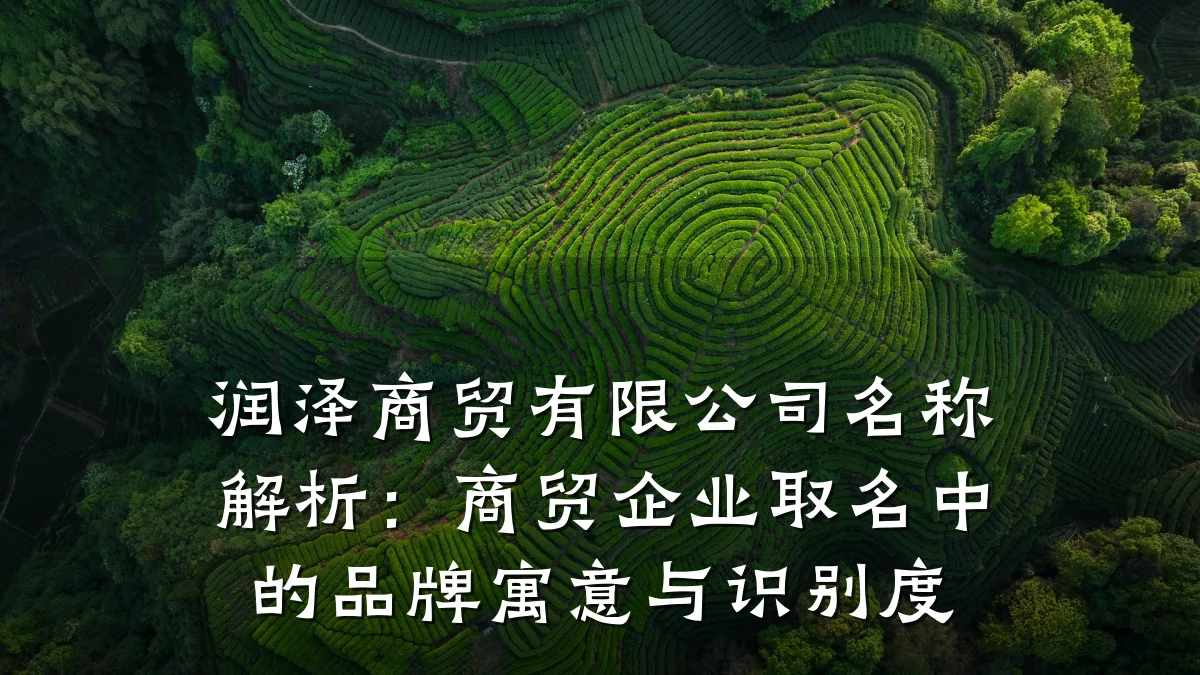 润泽商贸有限公司名称解析:商贸企业取名中的品牌寓意与识别度