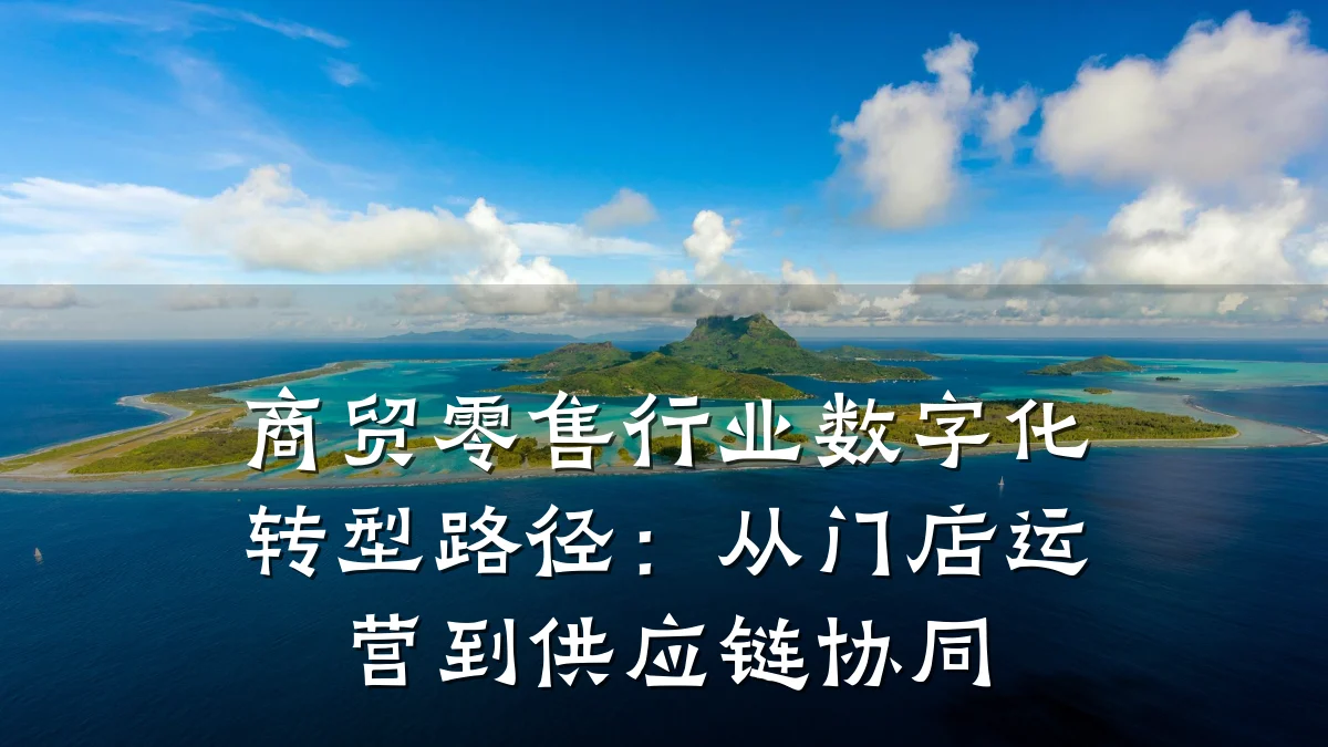 商贸零售行业数字化转型路径:从门店运营到供应链协同