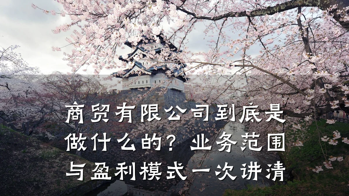 商贸有限公司到底是做什么的?业务范围与盈利模式一次讲清