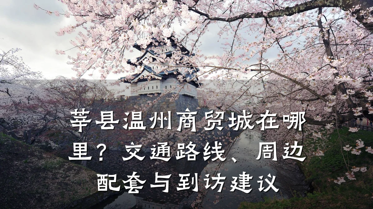 莘县温州商贸城在哪里?交通路线、周边配套与到访建议