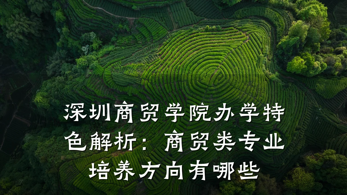 深圳商贸学院办学特色解析:商贸类专业培养方向有哪些