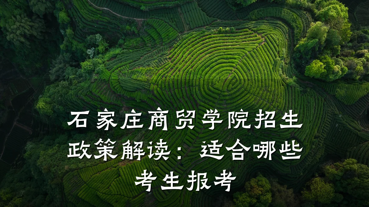 石家庄商贸学院招生政策解读:适合哪些考生报考