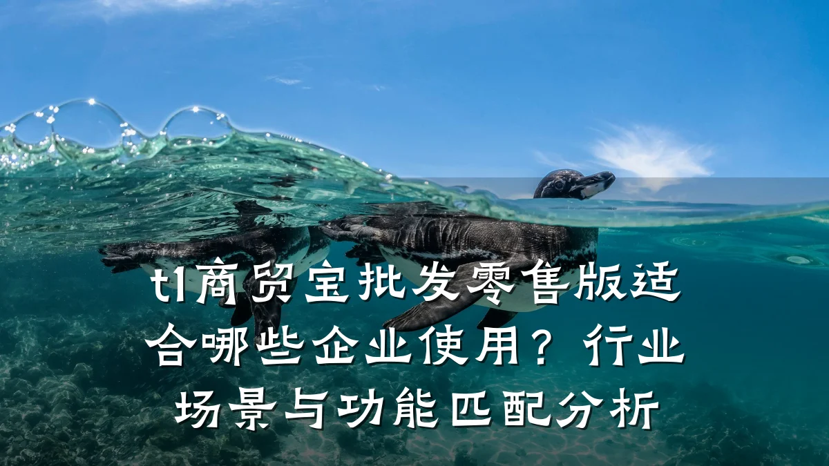 t1商贸宝批发零售版适合哪些企业使用?行业场景与功能匹配分析