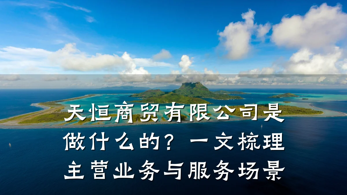 天恒商贸有限公司是做什么的?一文梳理主营业务与服务场景