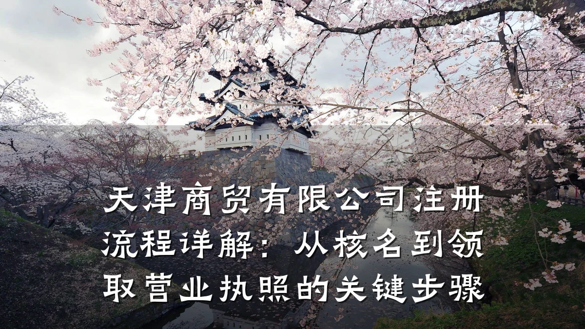 天津商贸有限公司注册流程详解:从核名到领取营业执照的关键步骤