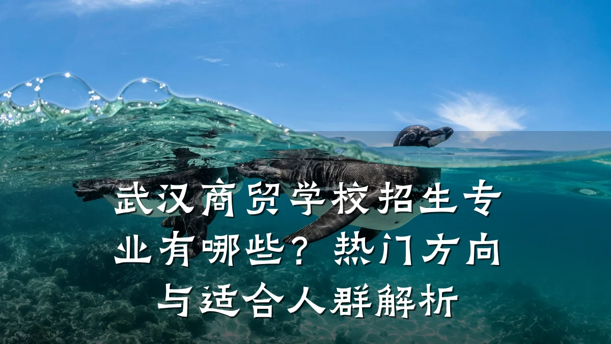 武汉商贸学校招生专业有哪些?热门方向与适合人群解析