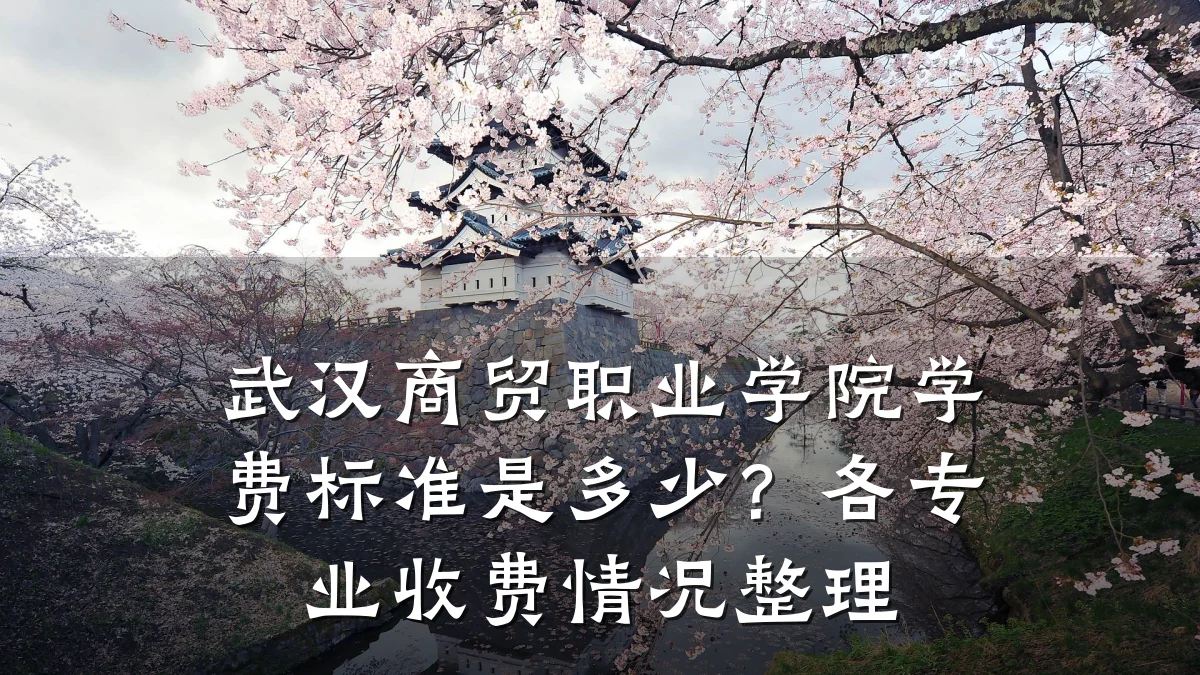 武汉商贸职业学院学费标准是多少?各专业收费情况整理