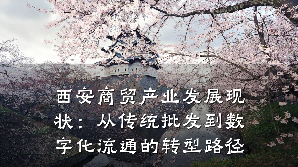 西安商贸产业发展现状:从传统批发到数字化流通的转型路径