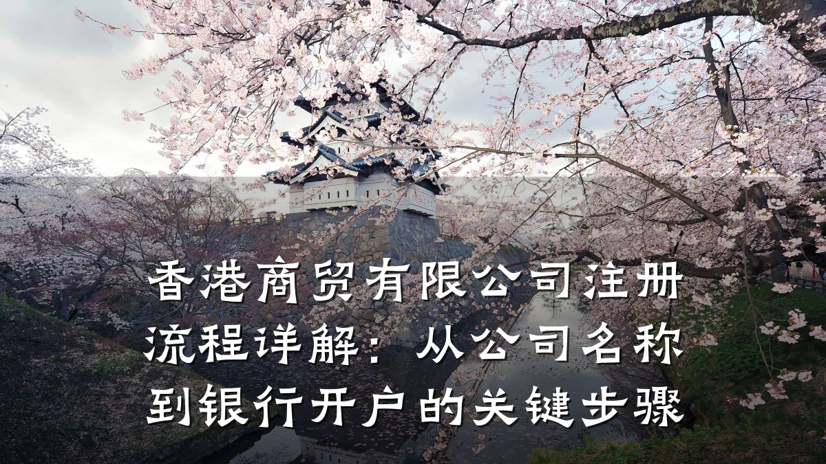 香港商贸有限公司注册流程详解:从公司名称到银行开户的关键步骤