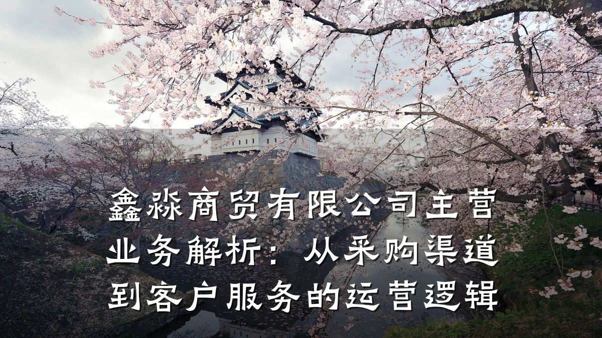 鑫淼商贸有限公司主营业务解析:从采购渠道到客户服务的运营逻辑