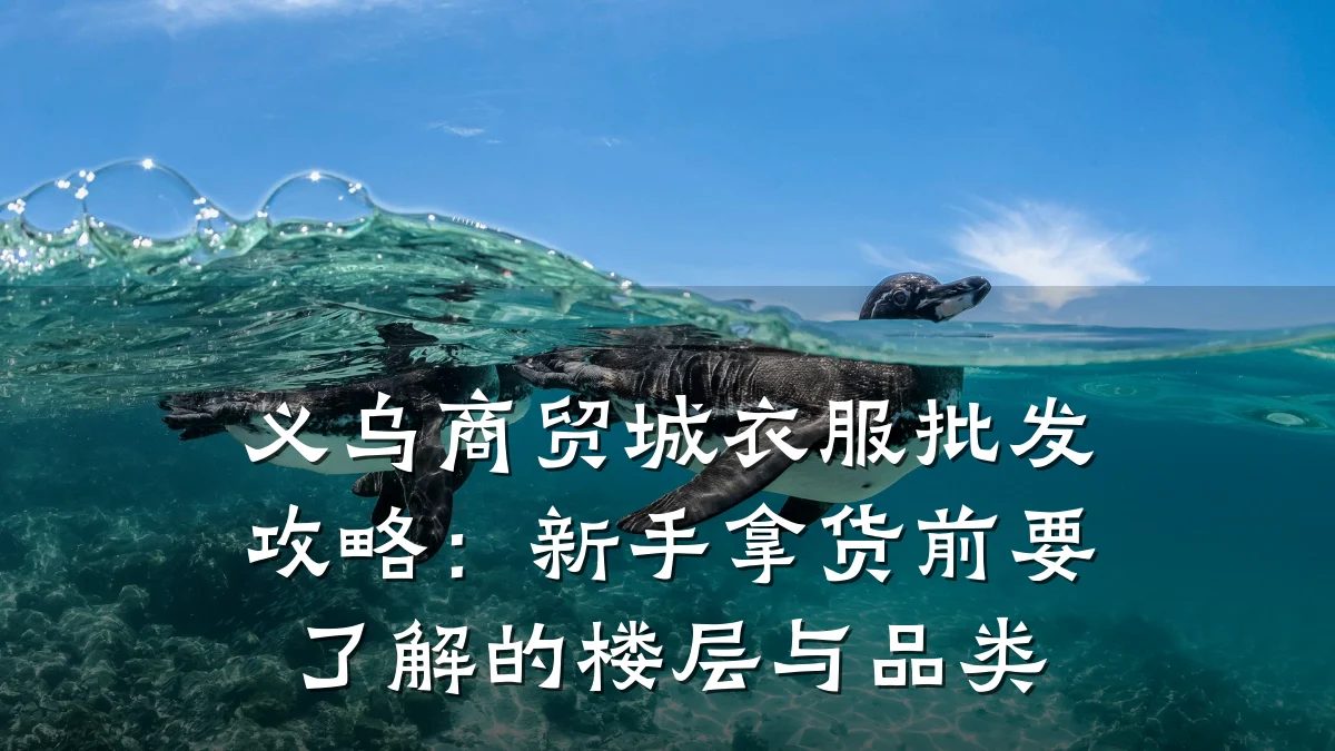 义乌商贸城衣服批发攻略：新手拿货前要了解的楼层与品类