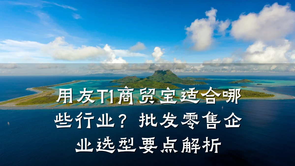 用友T1商贸宝适合哪些行业?批发零售企业选型要点解析