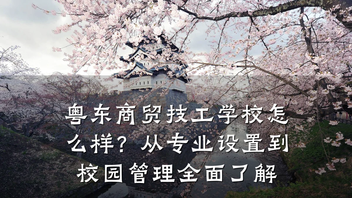 粤东商贸技工学校怎么样?从专业设置到校园管理全面了解