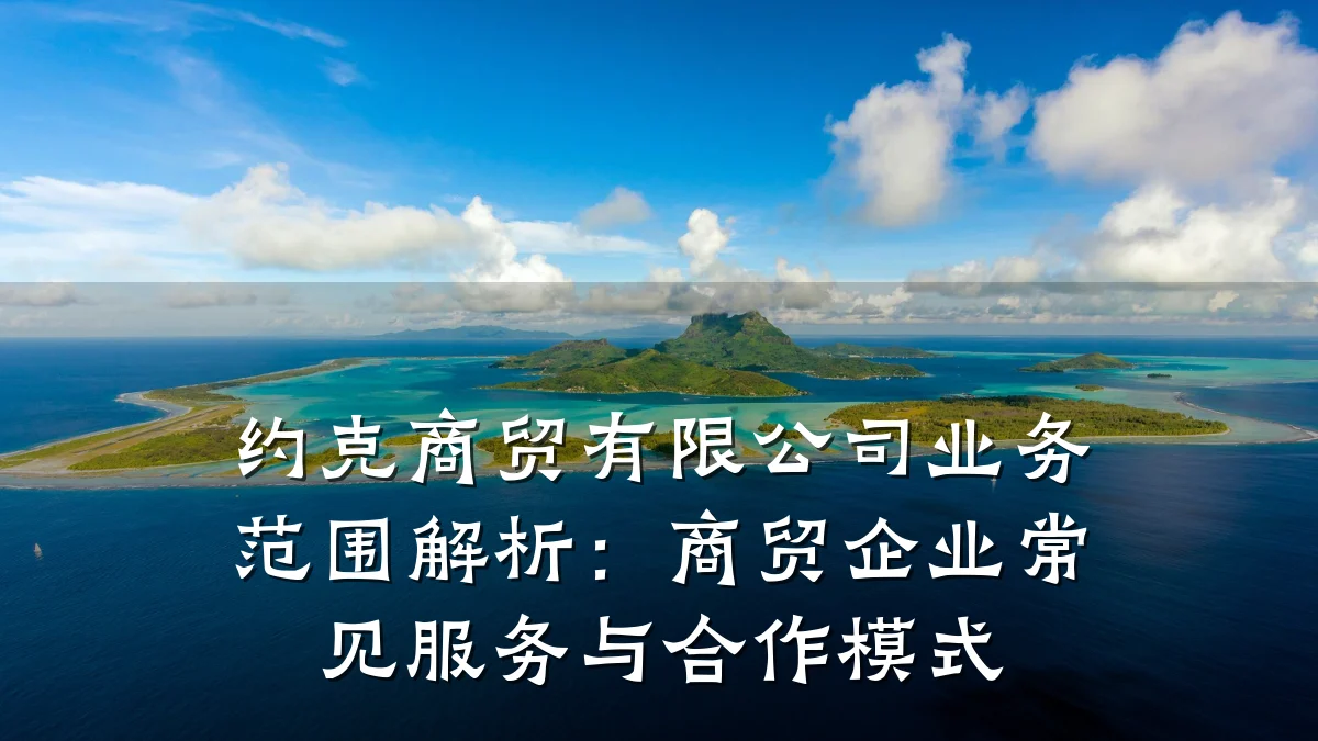 约克商贸有限公司业务范围解析:商贸企业常见服务与合作模式