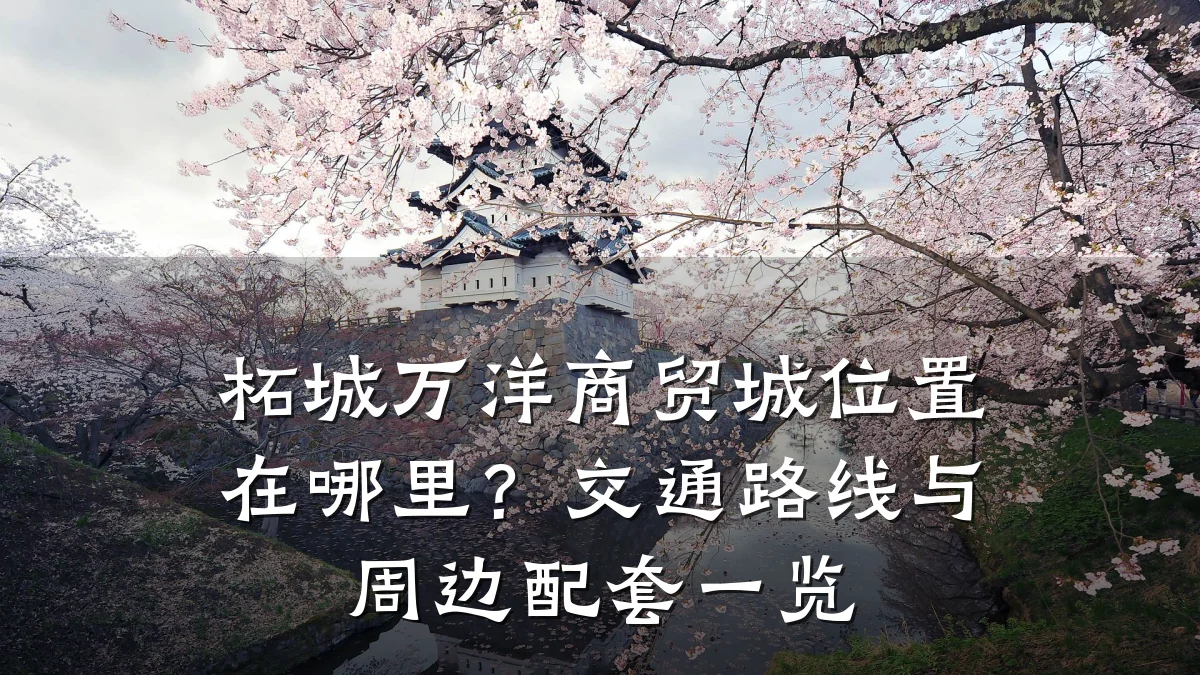 柘城万洋商贸城位置在哪里？交通路线与周边配套一览