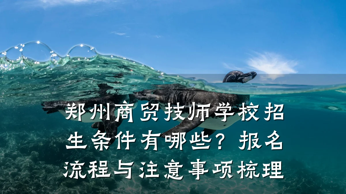 郑州商贸技师学校招生条件有哪些？报名流程与注意事项梳理