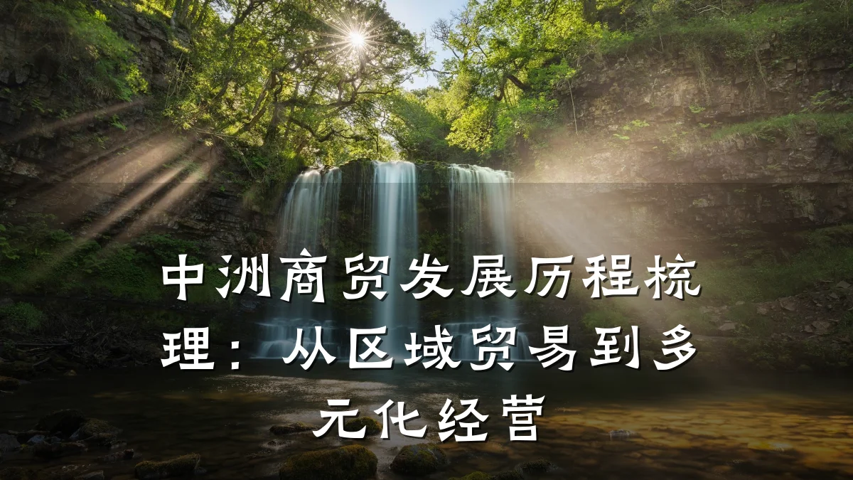 中洲商贸发展历程梳理:从区域贸易到多元化经营