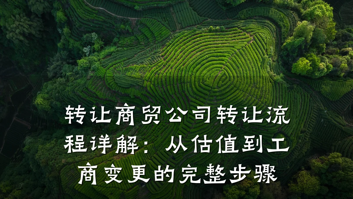 转让商贸公司转让流程详解：从估值到工商变更的完整步骤