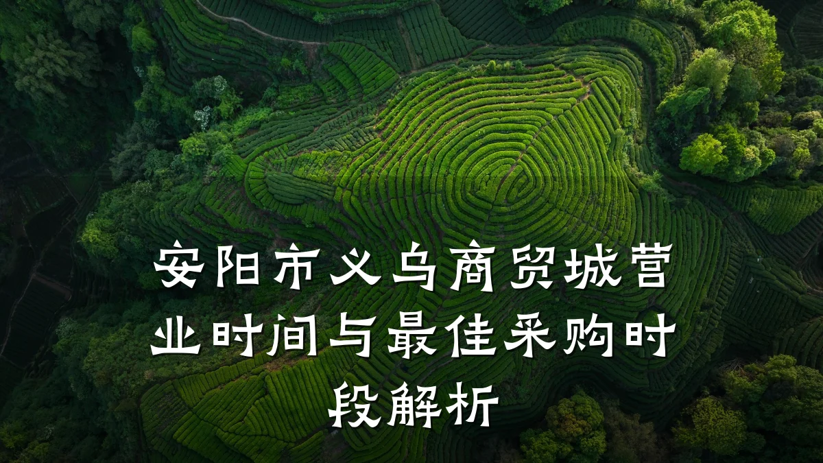 安阳市义乌商贸城营业时间与最佳采购时段解析