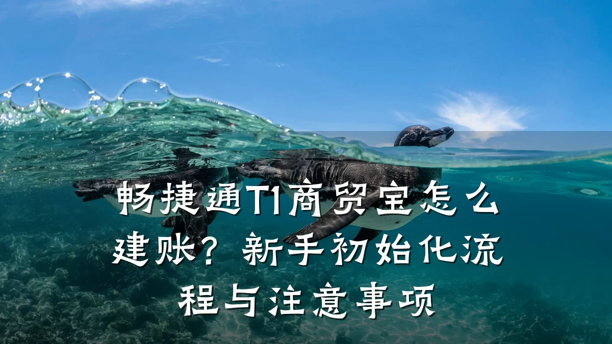 畅捷通T1商贸宝怎么建账？新手初始化流程与注意事项