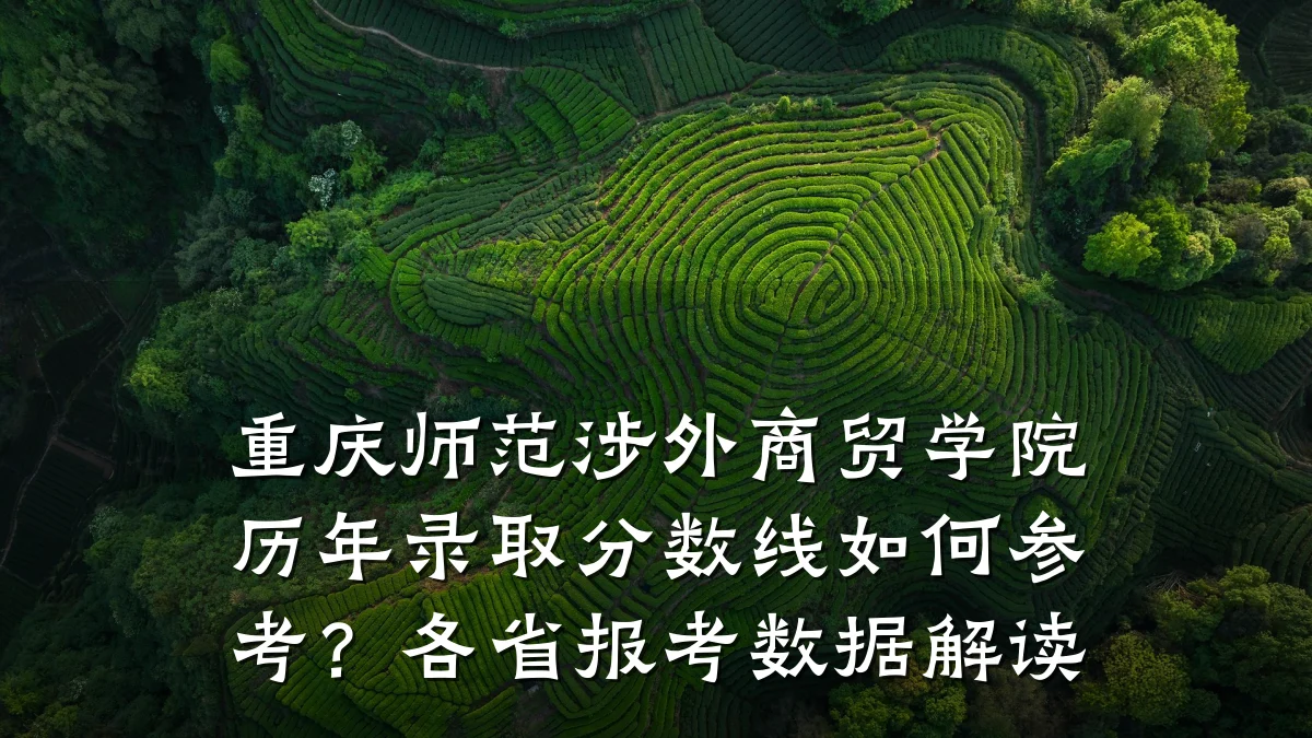 重庆师范涉外商贸学院历年录取分数线如何参考?各省报考数据解读