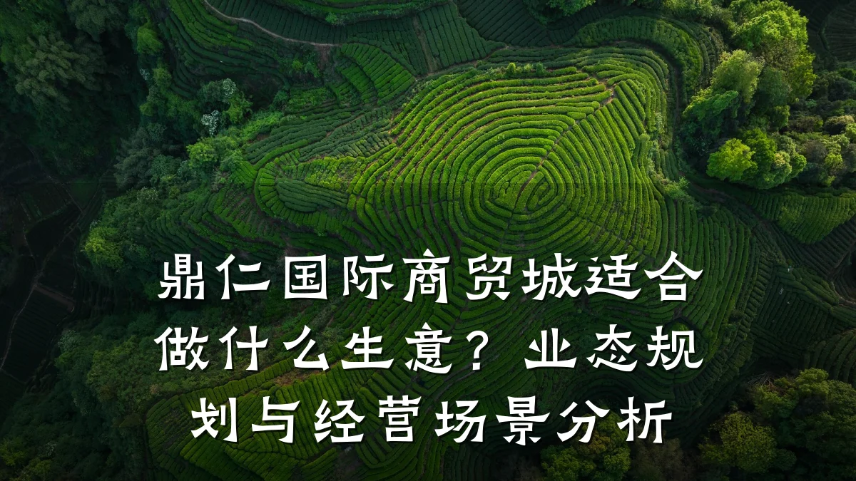 鼎仁国际商贸城适合做什么生意?业态规划与经营场景分析