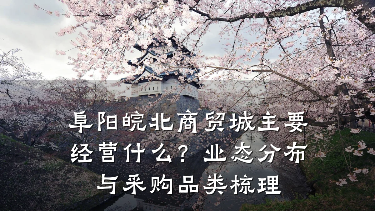 阜阳皖北商贸城主要经营什么？业态分布与采购品类梳理