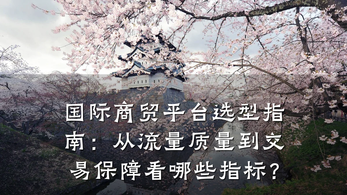 国际商贸平台选型指南:从流量质量到交易保障看哪些指标?