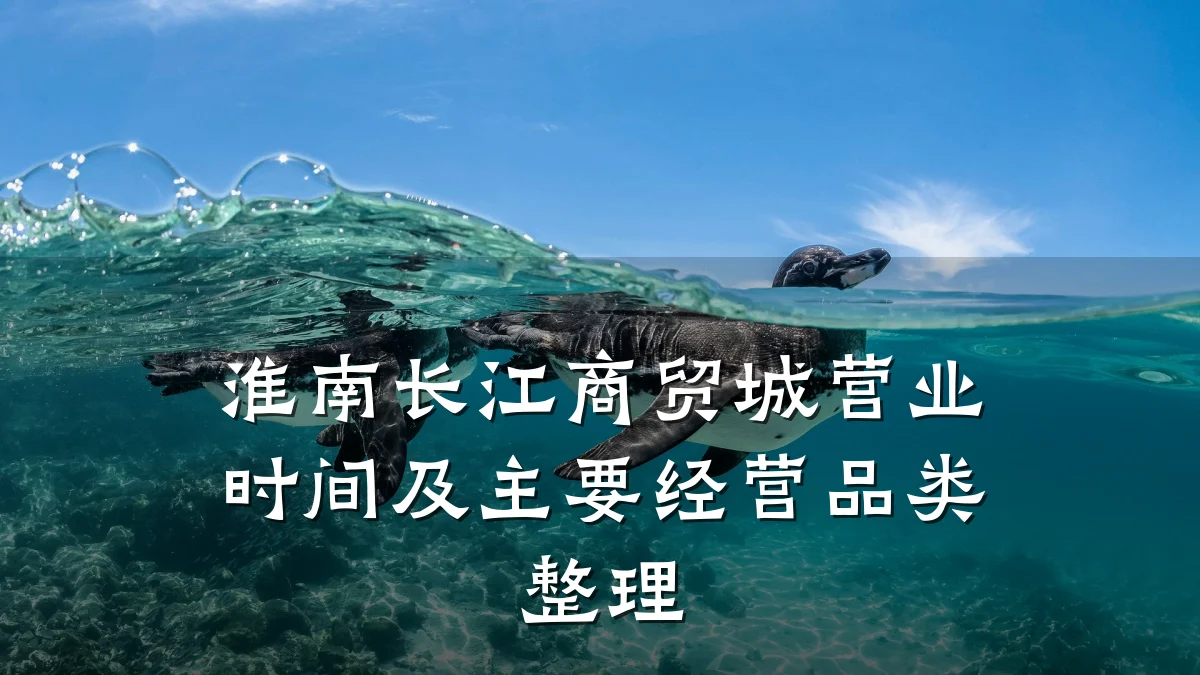 淮南长江商贸城营业时间及主要经营品类整理