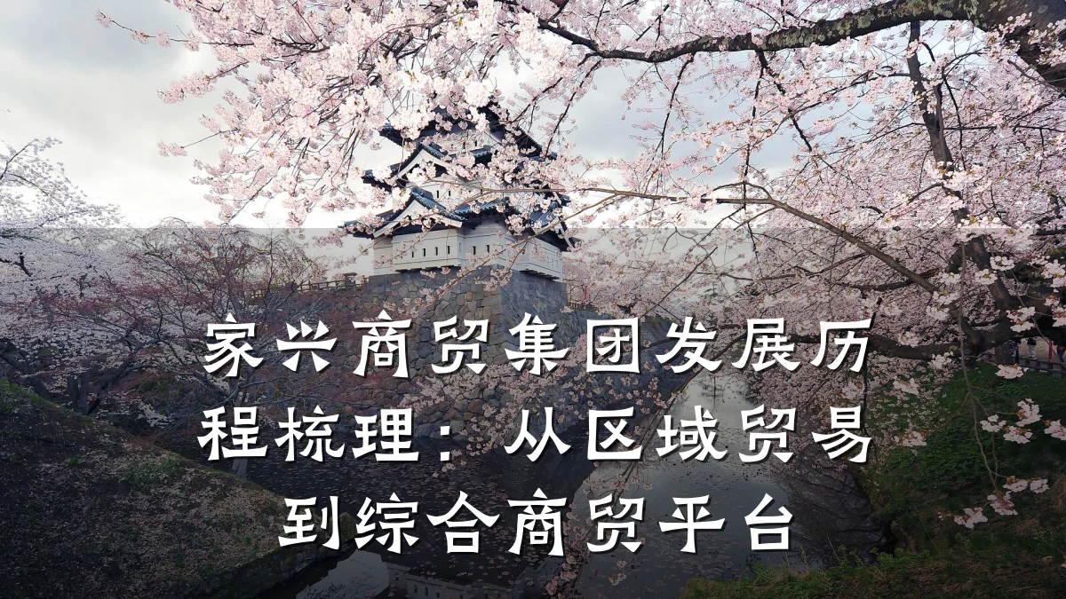 家兴商贸集团发展历程梳理:从区域贸易到综合商贸平台